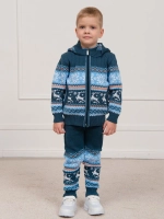 Кофта вязаная на молнии