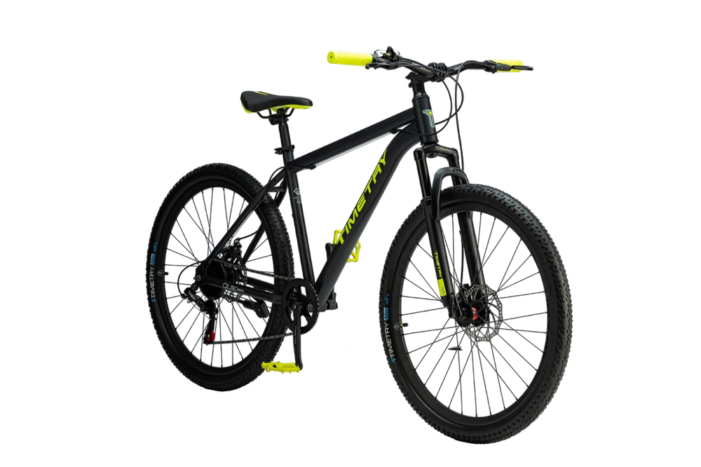 Велосипед 27,5" TIMETRY TT322  7 ск. черный желтый