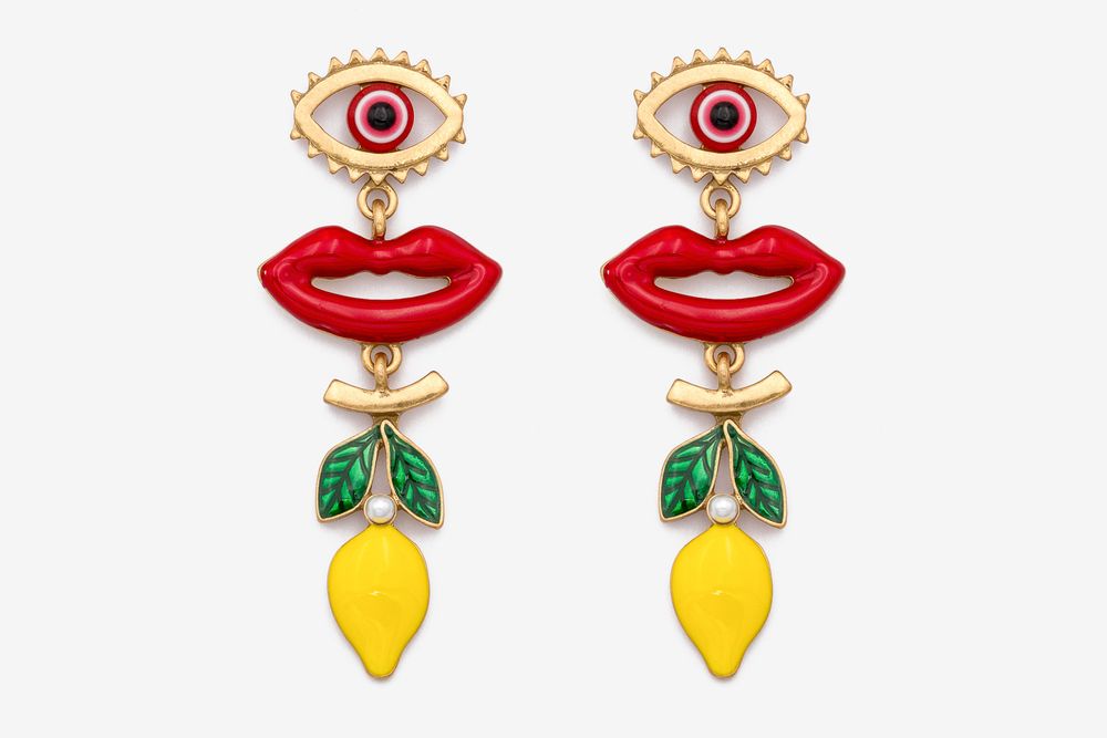 Серьги Cucaracha lemon