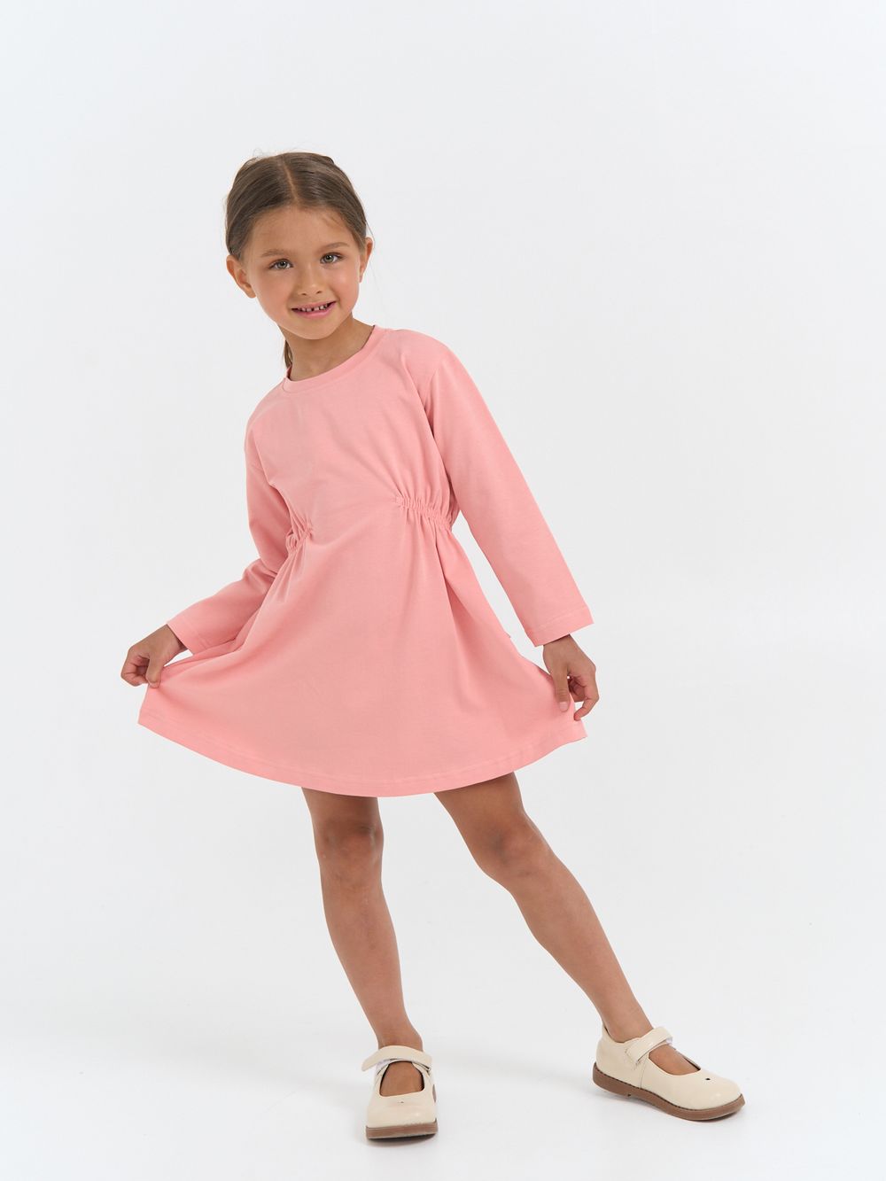 Платье "Роза" с длинным рукавом