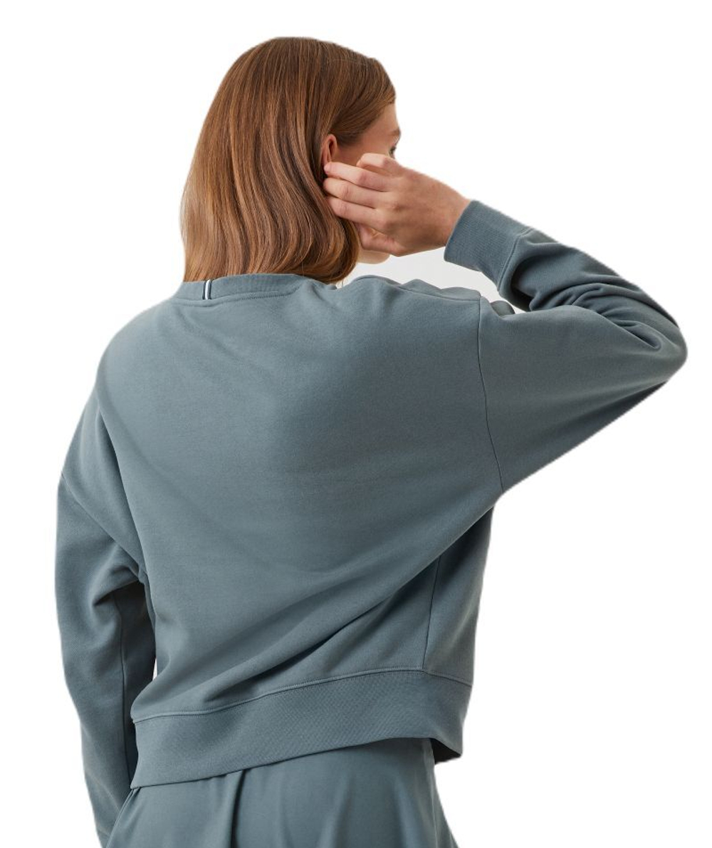 Женская Кофта теннисная Björn Borg Ace Boyfriend Crew - balsam green