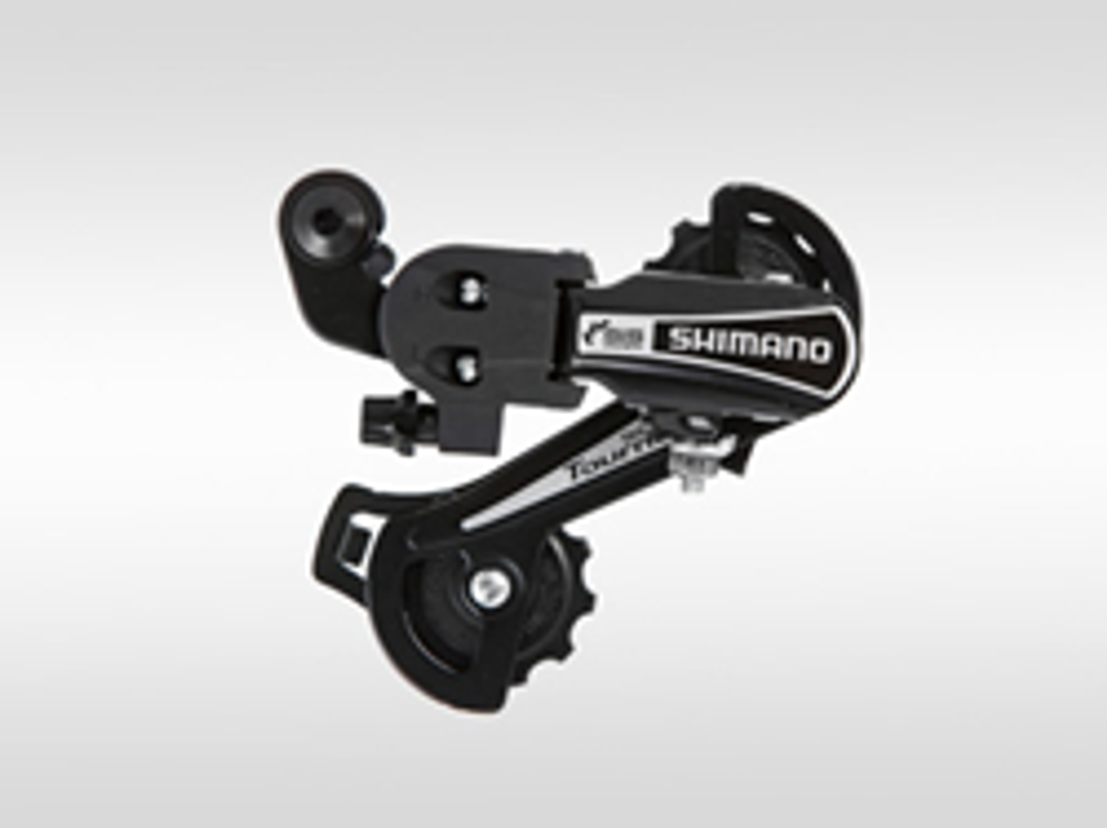 Переключатель скоростей задний Shimano RD-TY-21B 6ск креп на петух(болт), черный