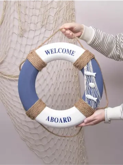 Декор на стену для интерьера "Спасательный круг" 35 см