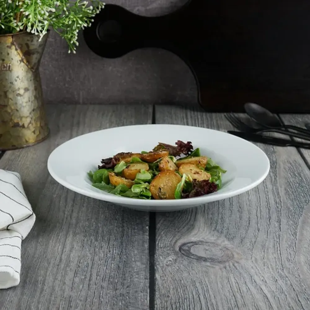 Тарелка глубокая 200 мл d 23 см h3,5 см белая фарфор Glory Eco P.L. Proff Cuisine [4]
