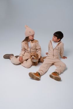 Комбинезон флисовый (Кремовый)