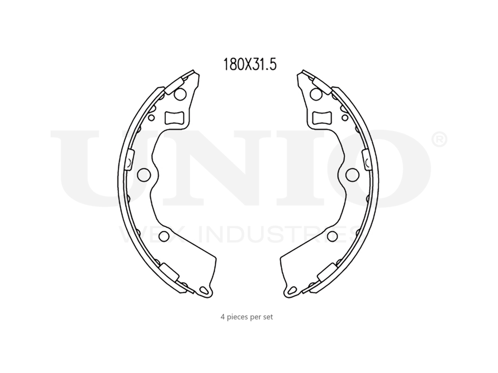 Колодки тормозные бараб. задние UNIO BRP-10060