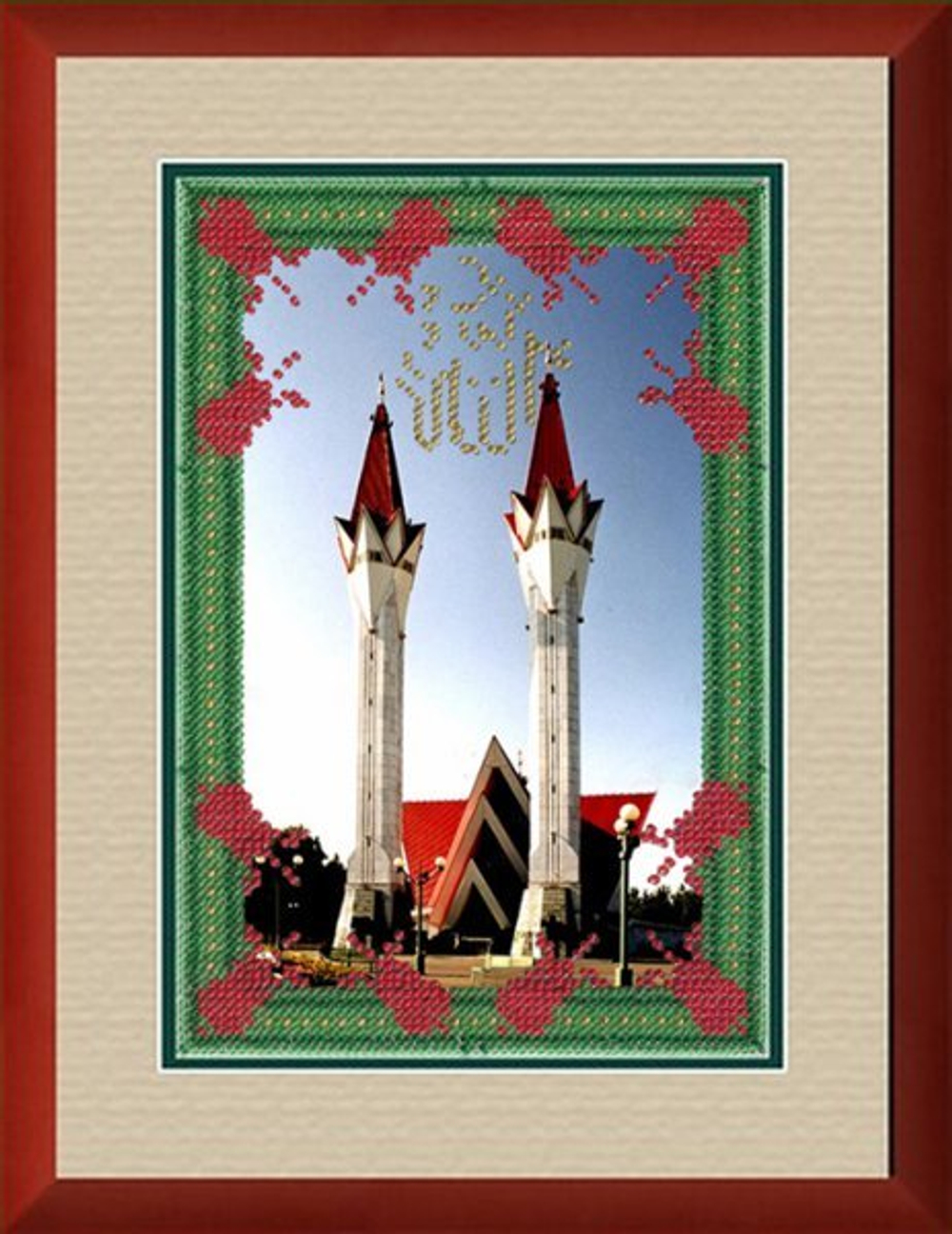 Тема: Религия, восток¶Техника: Вышивание бисером. Частичная вышивка.¶Размер: 13,5х20 см¶Основа: Ткан