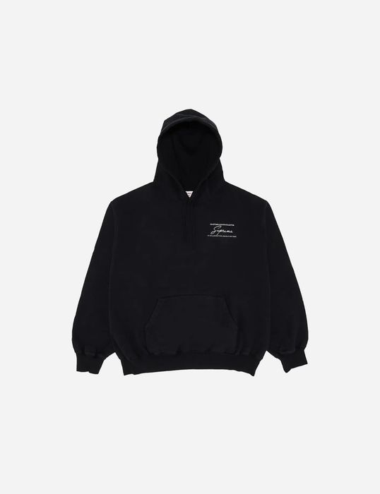 Supreme x Martine Rose Black Hoodie