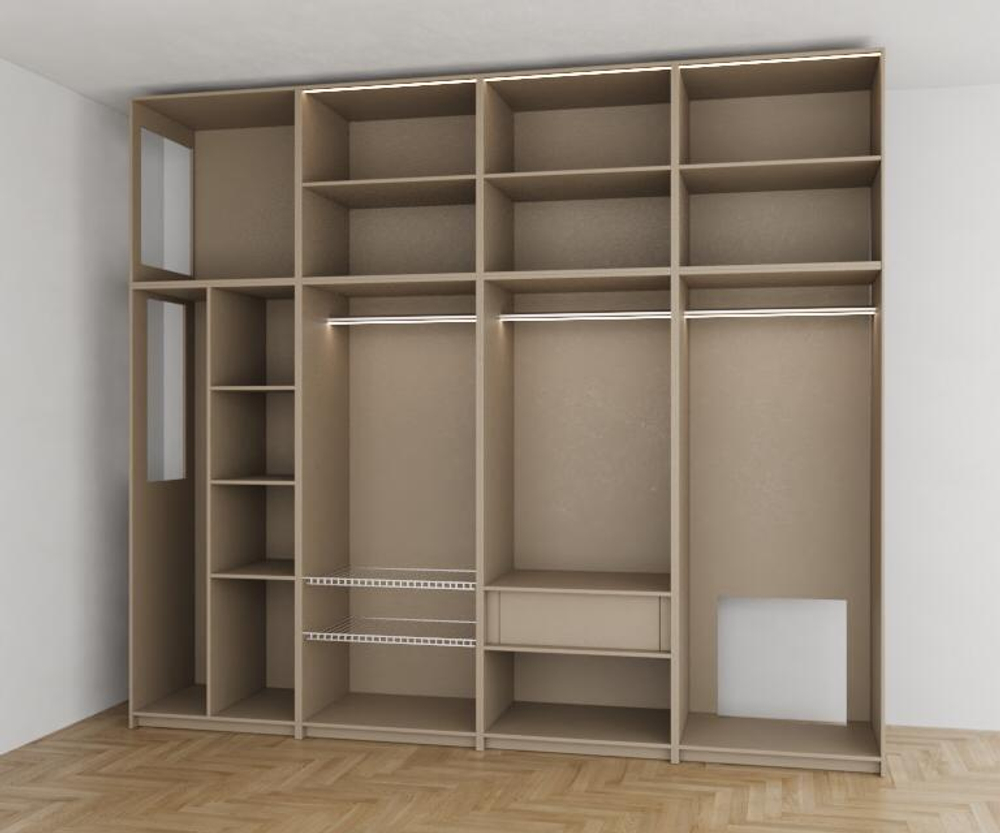 Встроенный шкаф в спальне