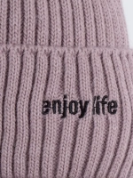 Шапка детская осенняя со снудом серая