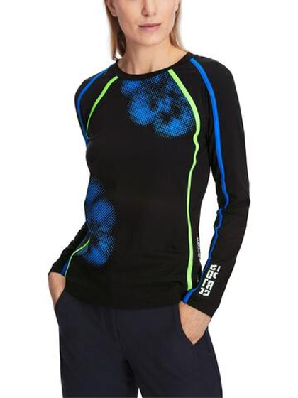 Marc Cain Джемпер из эластичной ткани с принтом