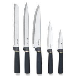 НАБОР AGNESS ИЗ 11ПР: 5 НОЖЕЙ,ПОДСТАВКА,ПОЛОВНИК,ЛОЖКА,ЛОПАТКА,ШУМОВКА,ЛОЖКА ДЛЯ СПАГЕТТИ