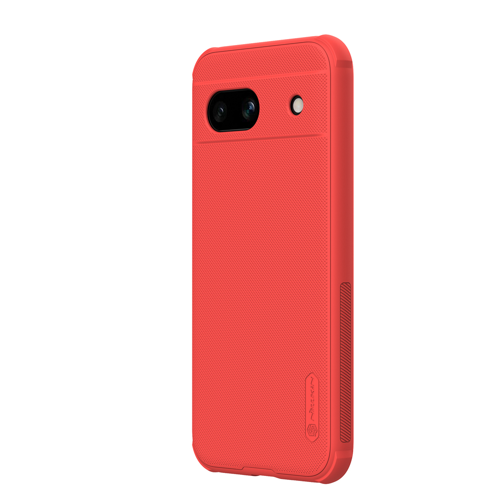 Противоударный чехол красного цвета от Nillkin для Google Pixel 8A, серия Super Frosted Shield Pro