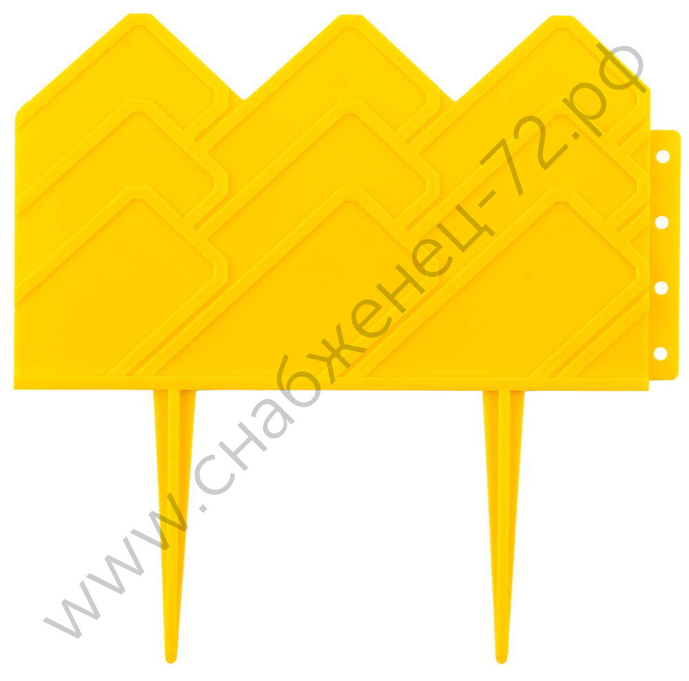 GRINDA 14 х 310 см, желтый, декоративный бордюр для клумб (422221-Y)