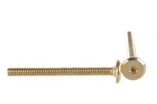 ВИНТ МЕБЕЛ.ПЛОСК. М6X 60ММ (ЛАТУНИРОВАН. 4 ШТ)