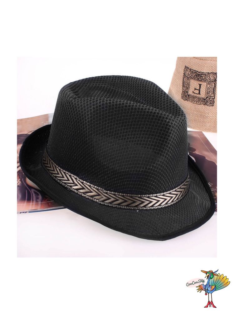 шляпа Стиляга детская, цвет черный, ог 54 см