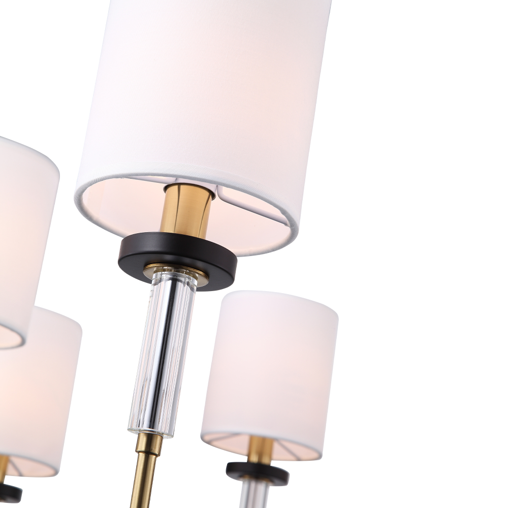 SL1404.303.10 Люстра подвесная ST-Luce Латунь/Прозрачный E14*10 40W ВЕРИТАС