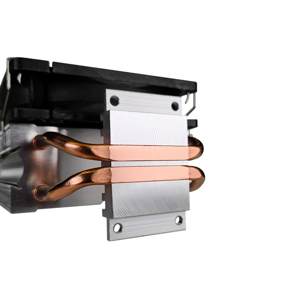 Кулер для CPU BaseTech 902SC, 1х92мм, 700-2400rpm, 4-pin, Al+Cu, серебристый-черный, 44CFM, 23дБ, 2-PIPE(прямой контакт), TDP 130Вт, INTEL 1700/1200/115x/2011, AMD AM5/AM4/AM3(+)/AM2(+)/FM2(+) (BT-902SC)