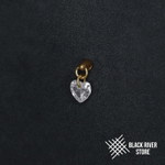 Pendant Heart Crystal PVD Yellow