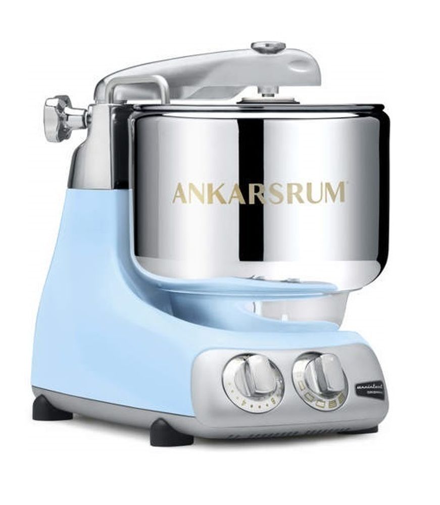 Тестомес Ankarsrum Assistent Original AKM6230 Pearl Blue - голубой перламутр, 2 чаши, 2300602