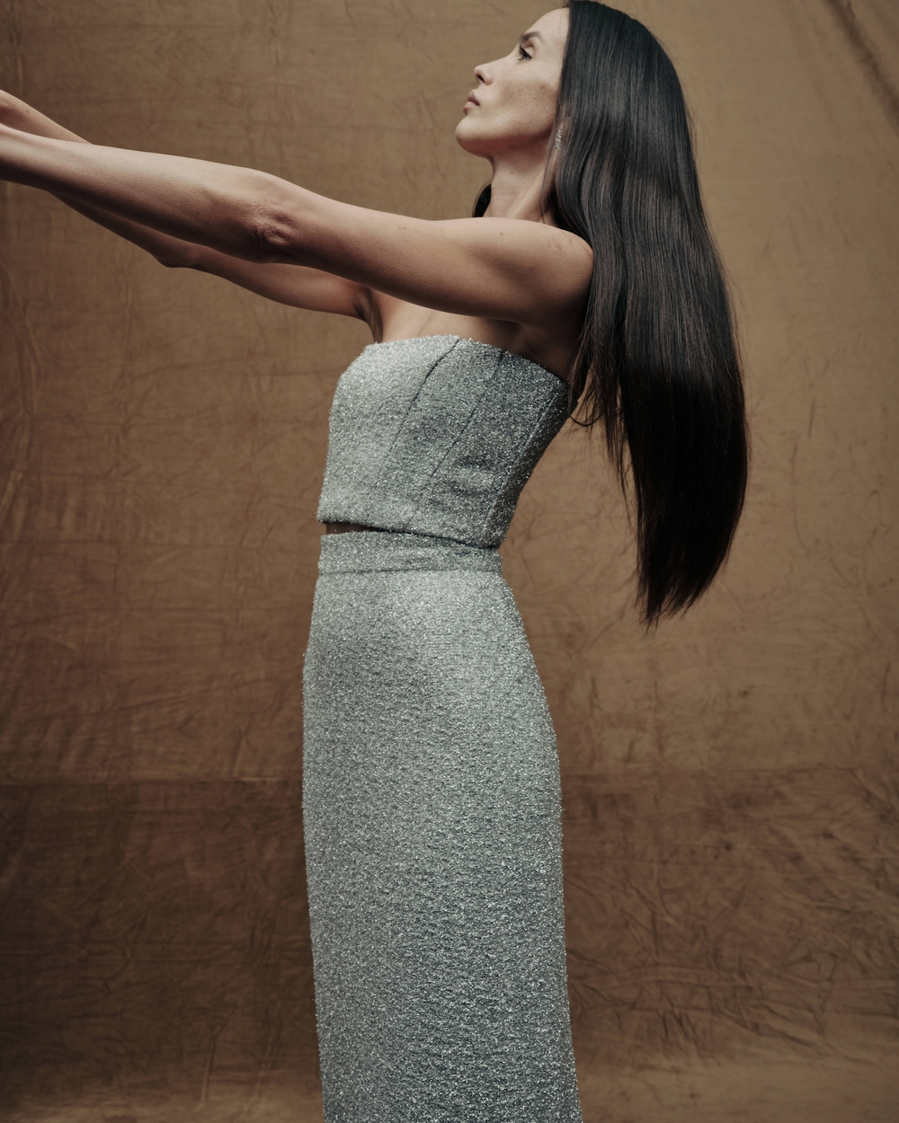 Серебряный корсет