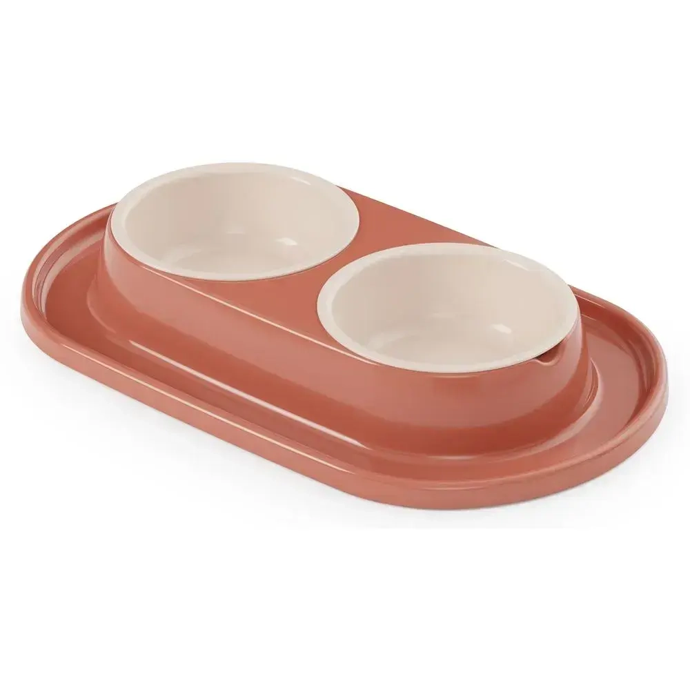 Миска для животных Эффи 0,3л двойная (на подставке) ALTA