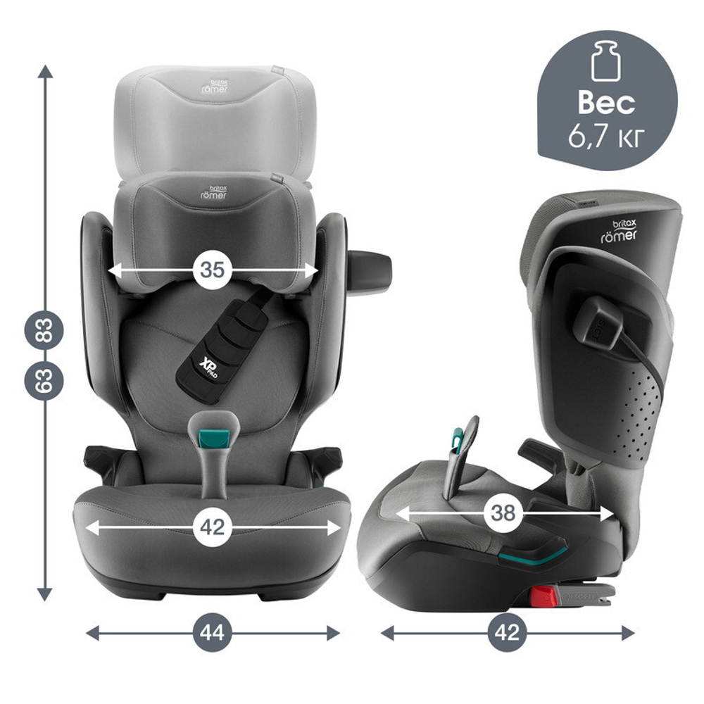 Детское автокресло Britax Roemer Kidfix PRO Style Mineral Grey2