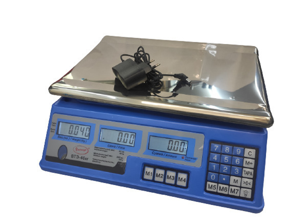 Весы торговые со счетным устройством "Умница" ВТЭ-40кг