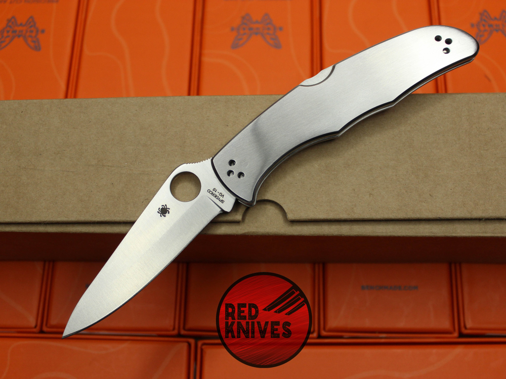 Нож Spyderco Endura® 4 Stainless - стальная рукоять, спуски сред