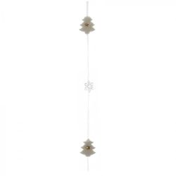 GAEM Изделие декоративное Гирлянда "Ёлочка", L190 W4 H1,5 см, 3в.