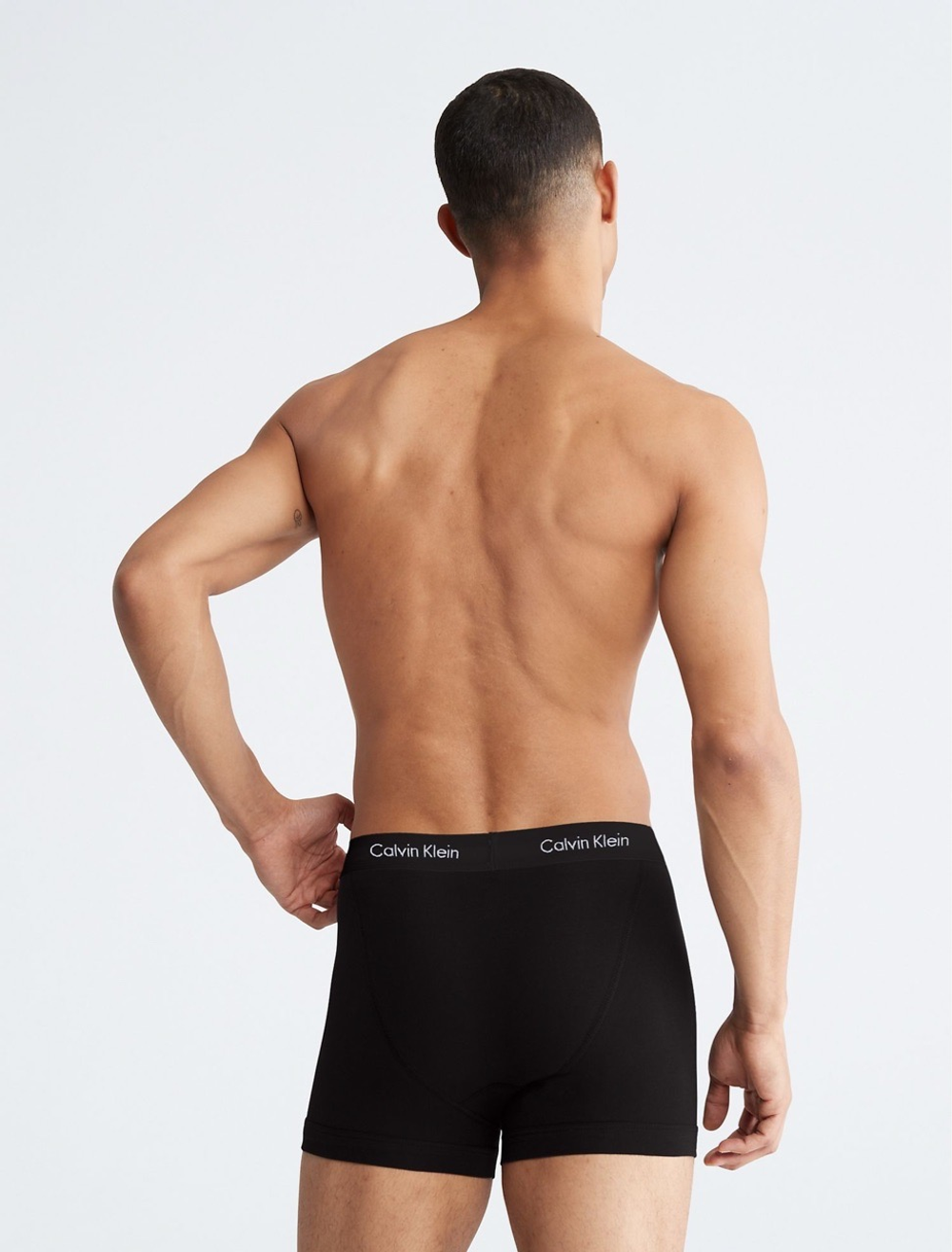 Мужские трусы Calvin Klein боксеры-транки 3-Расk Cotton Stretch Black