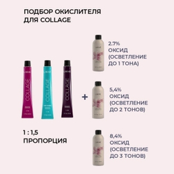 Lakme Collage Крем-краска для волос, 6/55 Темный блондин яркий махагоновый, 60 мл