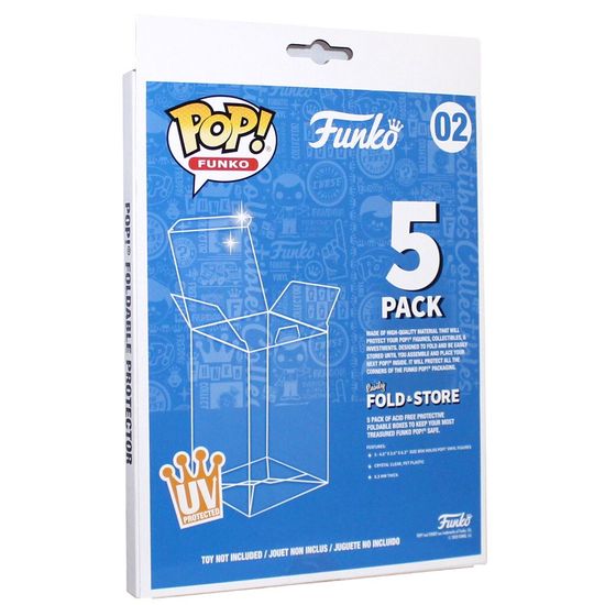 Комплект из 5 защитных боксов для фигурок Фанко ПОП, Funko POP Plastic Protector, 53008
