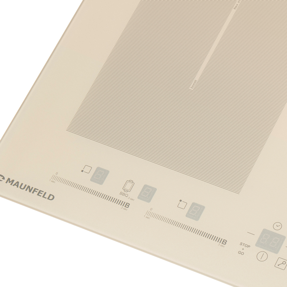 Индукционная варочная панель с двумя Flex Zone и Booster MAUNFELD EVI.594.FL2(S)-BG