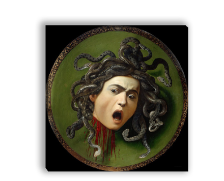 "Голова Медузы", Караваджо М., картина для интерьера (репродукция)