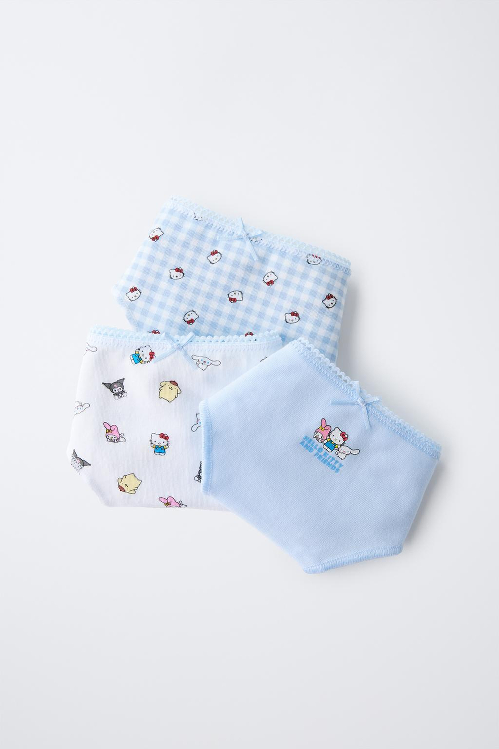 6 -14 лет/Набор из трех трусов с принтом hello kitty and friends © sanrio