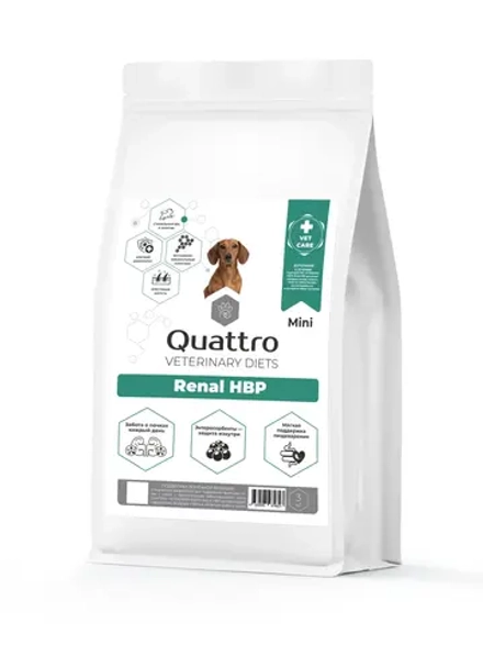 Корм для мелких собак VD Renal HBP, 3 кг