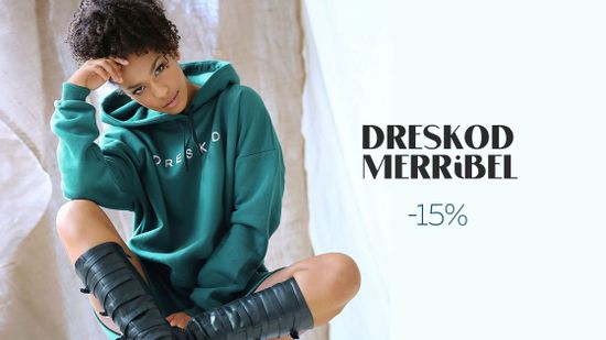 Скидка 15% на бренды Dreskod и Merribel 👍