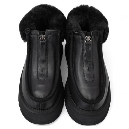 UGG Funkette Platform Boots Leather Black