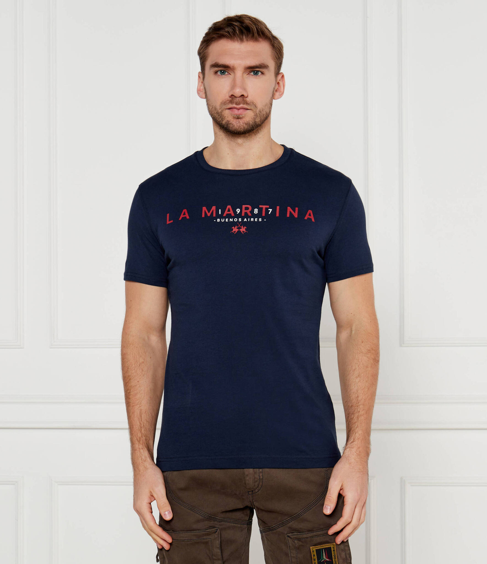 Футболка La Martina - темно-синий(ZMR007 JS206)