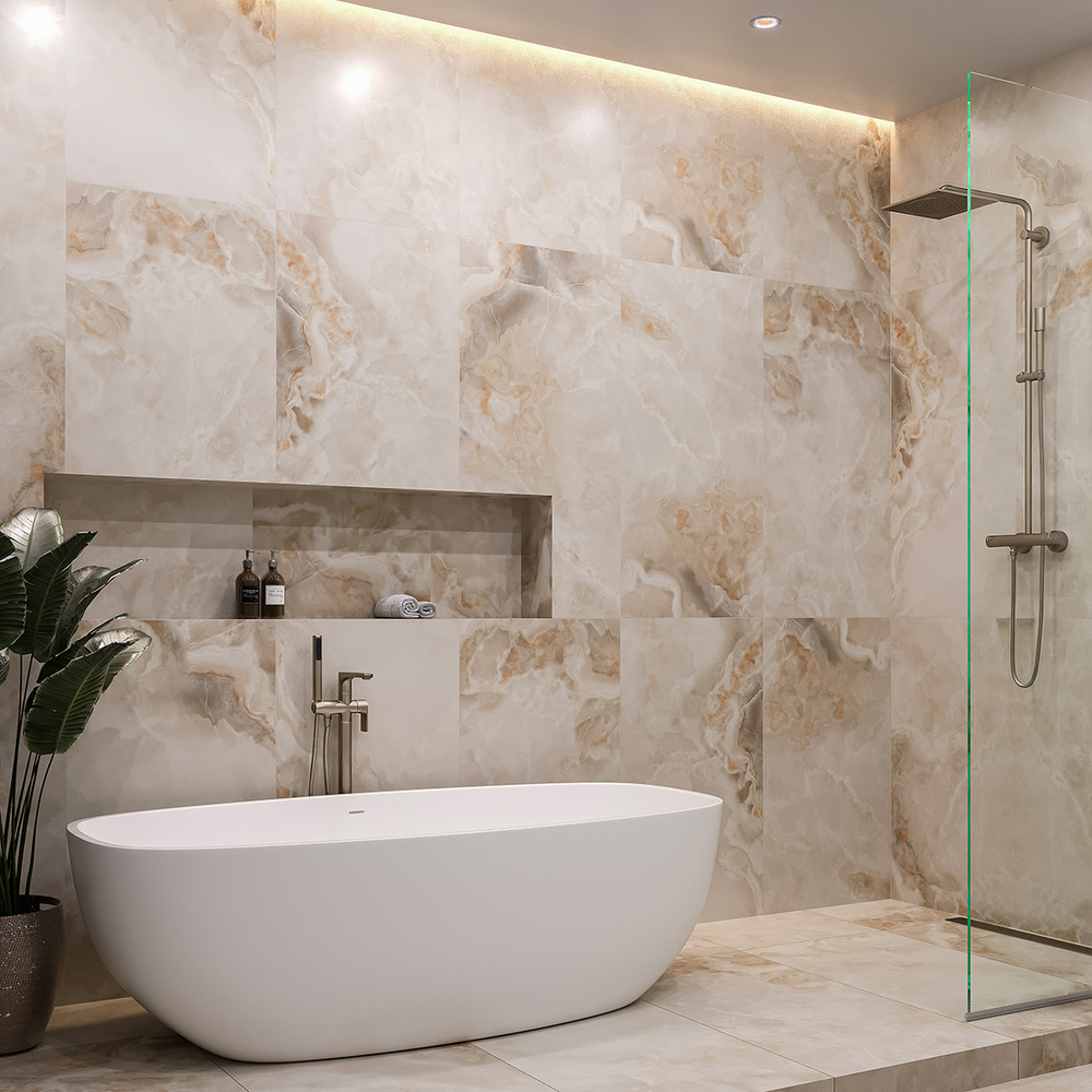 Керамогранит, Arcadia Ceramica, HELIOS BEIGE, 1200x600 мм, сатиновая