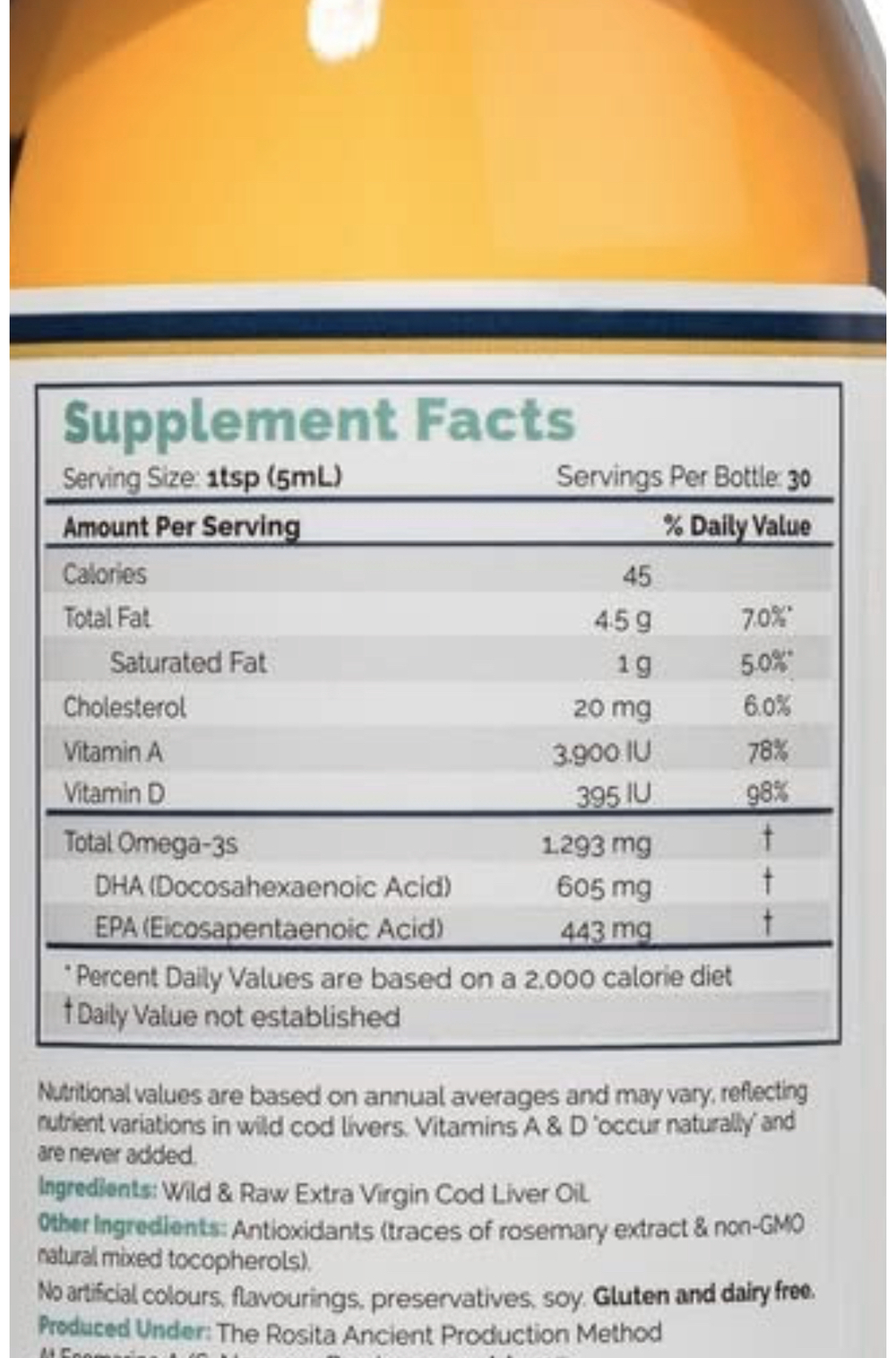 Rosita Extra Virgin liquid