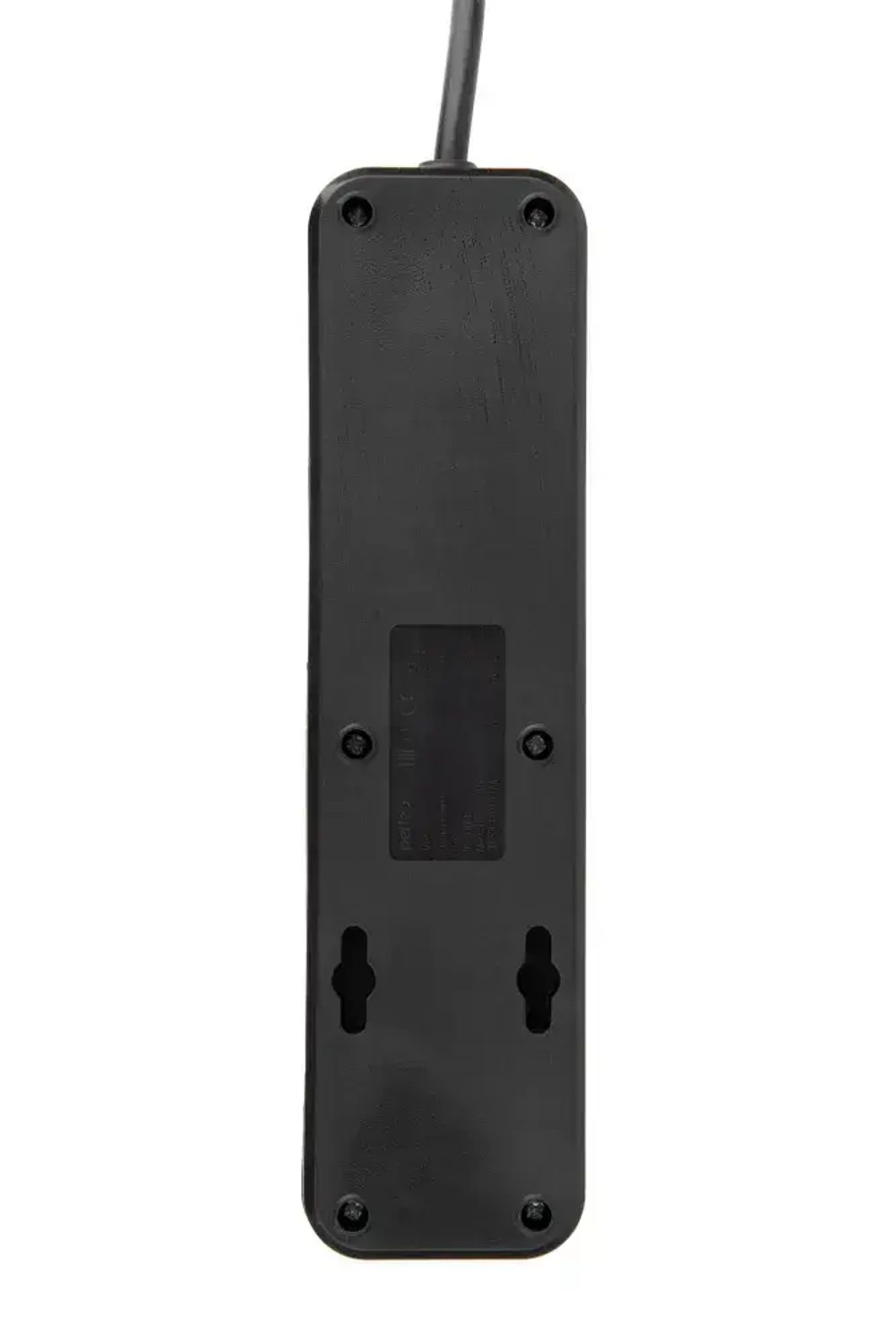 Сетевой фильтр Perfeo "POWER STREAM", 2500W, двойная защита, 2м, 3 розетки, 3 USB, черный.