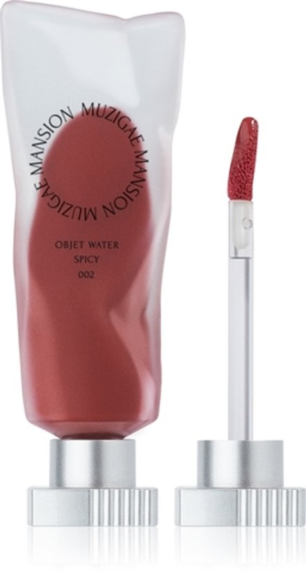MUZIGAE MANSION Objet Water - Матовая жидкая помада, увлажняющая оттенок 002 Spicy, 5 ml