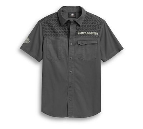 Рубашка Tire Tread Yoke Skull Wing Harley-Davidson