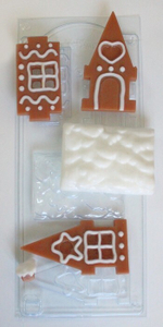 Форма пластиковая для шоколада Пряничный домик