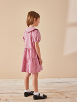 Платье школьное для девочки Next M82-266, Белый, Красный