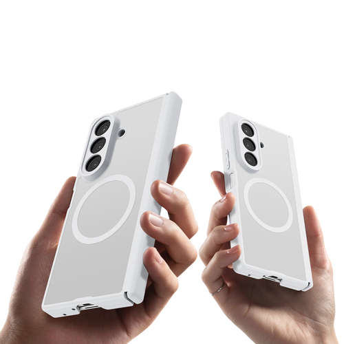 Усиленный чехол белого цвета с MagSafe для Samsung Galaxy Z Fold 7, серия Expn Series Magnetic от Dux Ducis