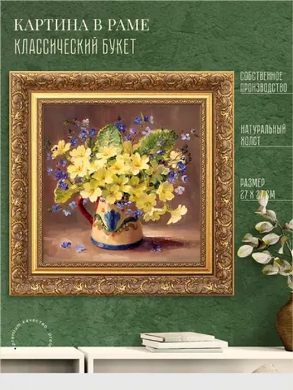 Картина на стену интерьерная на холсте 27*27 см