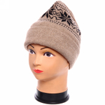 Шапка с подкладом из флиса «Скандинавия», цвет бежевый